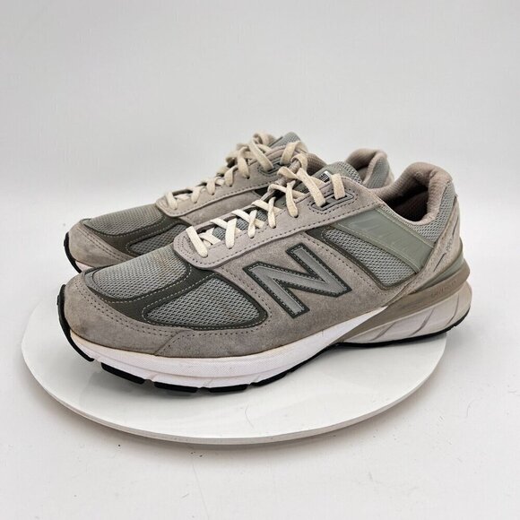 New Balance 990v5 Women Size 11 W990GL5 GreyStone White Suede Running Shoes - Picture 1 of 14